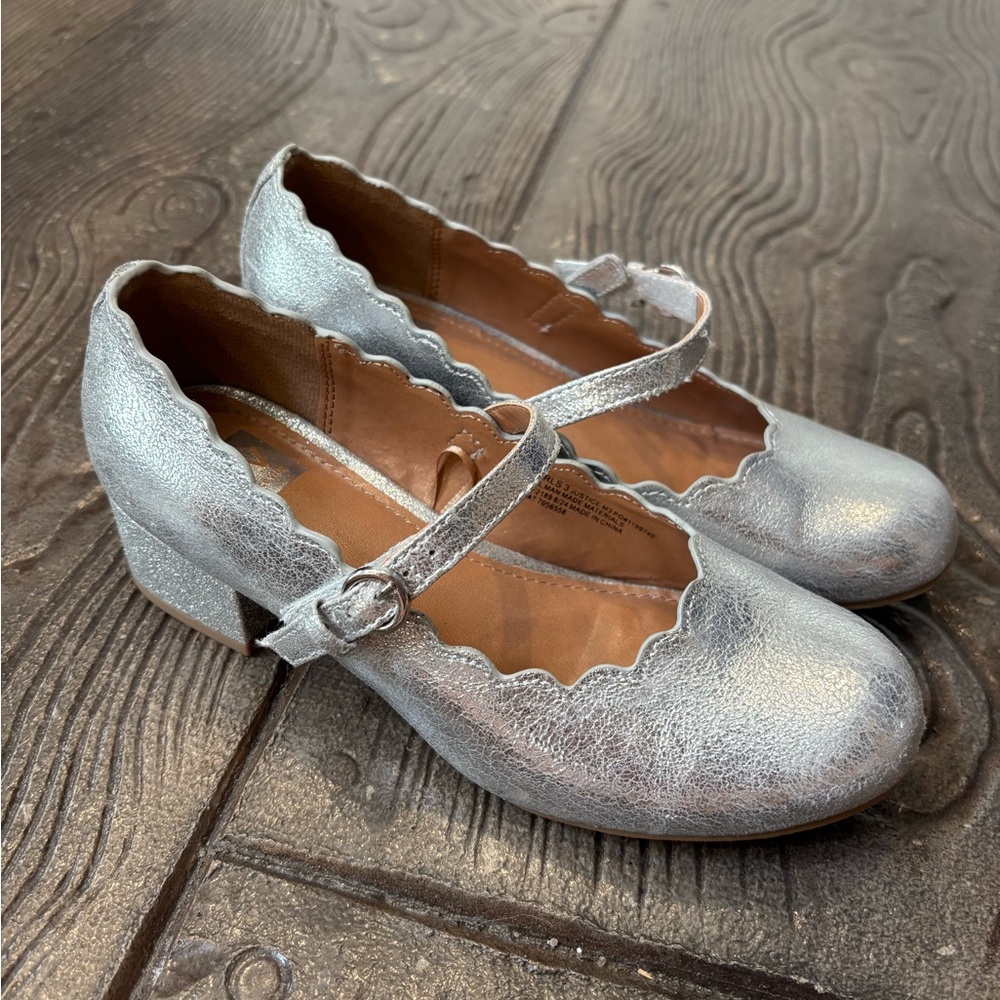 DV by Dolce Vita Silver Kids Dress Shoes
